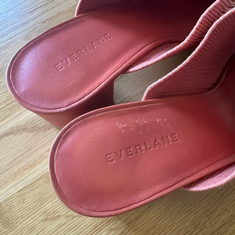 Everlane The Glove Mule Heel in Reknit in 